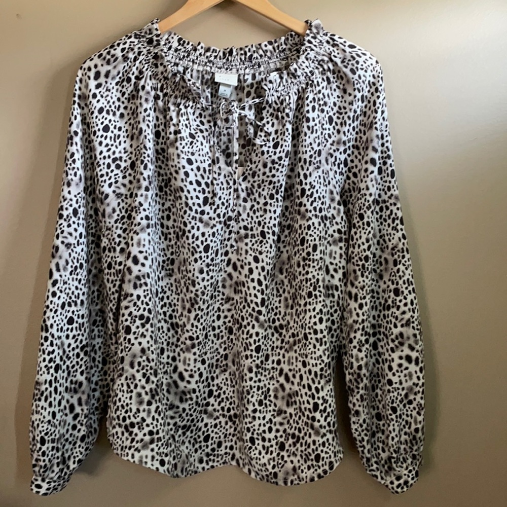Leopard Top Blouse size M